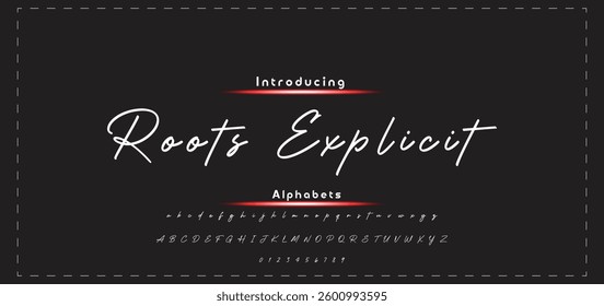 signature Font Calligraphy Logotype Script Brush Font Type Font lettering handwritten