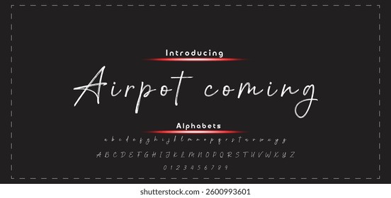 signature Font Calligraphy Logotype Script Brush Font Type Font lettering handwritten