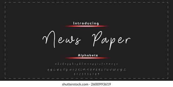 signature Font Calligraphy Logotype Script Brush Font Type Font lettering handwritten