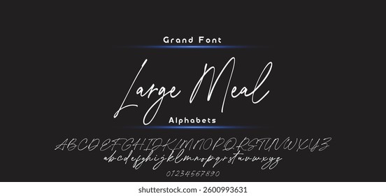 signature Font Calligraphy Logotype Script Brush Font Type Font lettering handwritten