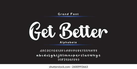 signature Font Calligraphy Logotype Script Brush Font Type Font lettering handwritten