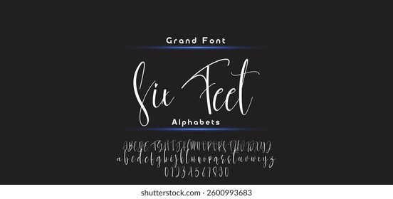 signature Font Calligraphy Logotype Script Brush Font Type Font lettering handwritten