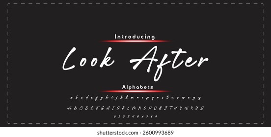 signature Font Calligraphy Logotype Script Brush Font Type Font lettering handwritten