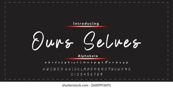 signature Font Calligraphy Logotype Script Brush Font Type Font lettering handwritten