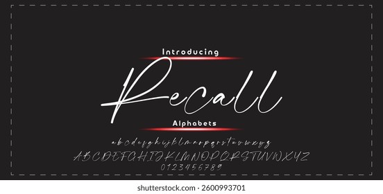 signature Font Calligraphy Logotype Script Brush Font Type Font lettering handwritten