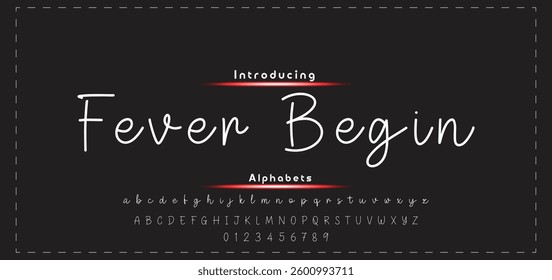 signature Font Calligraphy Logotype Script Brush Font Type Font lettering handwritten