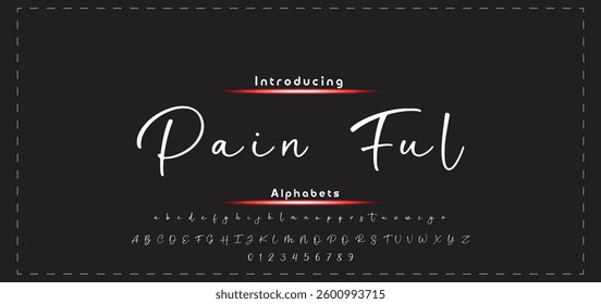signature Font Calligraphy Logotype Script Brush Font Type Font lettering handwritten