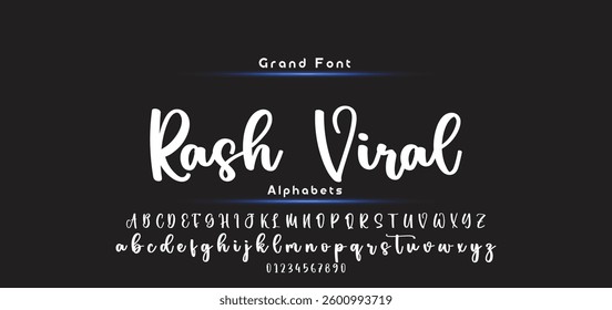 signature Font Calligraphy Logotype Script Brush Font Type Font lettering handwritten
