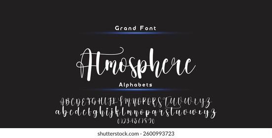 signature Font Calligraphy Logotype Script Brush Font Type Font lettering handwritten