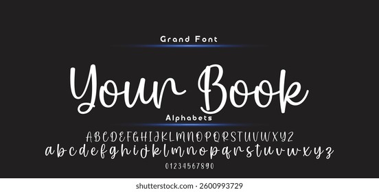 signature Font Calligraphy Logotype Script Brush Font Type Font lettering handwritten