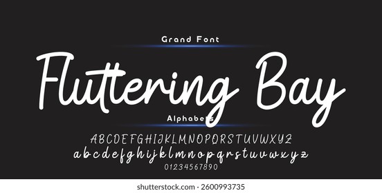 signature Font Calligraphy Logotype Script Brush Font Type Font lettering handwritten