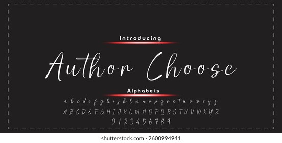 signature Font Calligraphy Logotype Script Brush Font Type Font lettering handwritten.