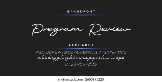 signature Font Calligraphy Logotype Script Brush Font Type Font lettering handwritten