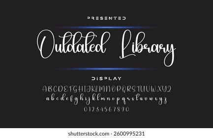 signature Font Calligraphy Logotype Script Brush Font Type Font lettering handwritten