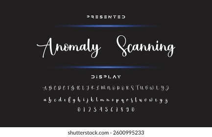 signature Font Calligraphy Logotype Script Brush Font Type Font lettering handwritten