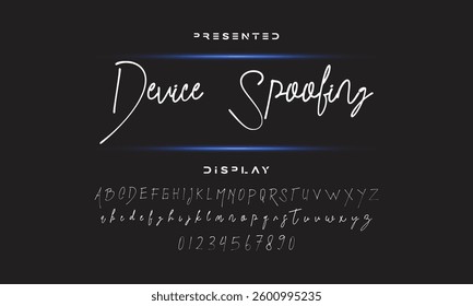 signature Font Calligraphy Logotype Script Brush Font Type Font lettering handwritten