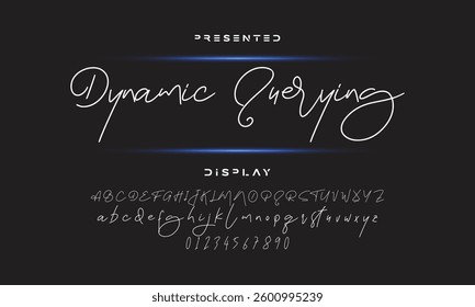 signature Font Calligraphy Logotype Script Brush Font Type Font lettering handwritten