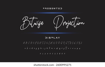 signature Font Calligraphy Logotype Script Brush Font Type Font lettering handwritten