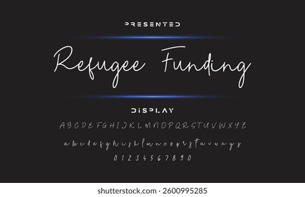 signature Font Calligraphy Logotype Script Brush Font Type Font lettering handwritten