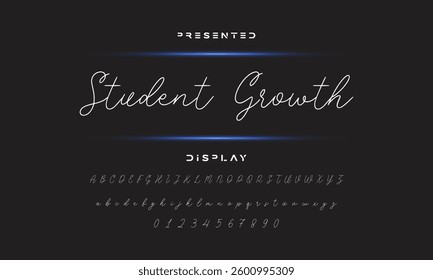 signature Font Calligraphy Logotype Script Brush Font Type Font lettering handwritten