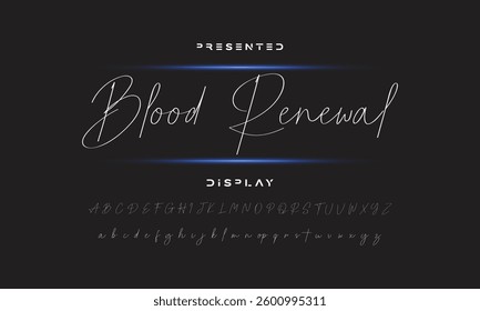 signature Font Calligraphy Logotype Script Brush Font Type Font lettering handwritten