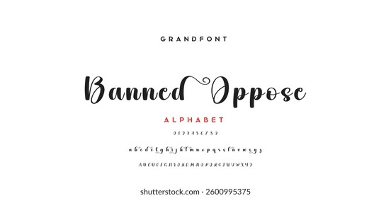 signature Font Calligraphy Logotype Script Brush Font Type Font lettering handwritten