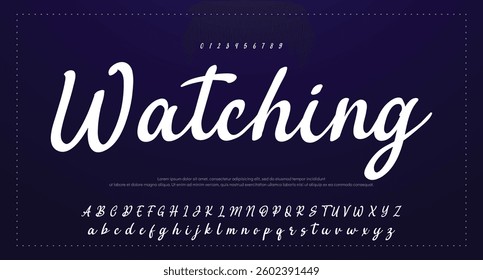 signature Font Calligraphy Logotype Script Brush Font Type Font lettering handwritten