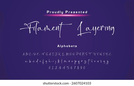 signature Font Calligraphy Logotype Script Brush Font Type Font lettering handwritte