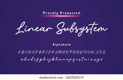 signature Font Calligraphy Logotype Script Brush Font Type Font lettering handwritte