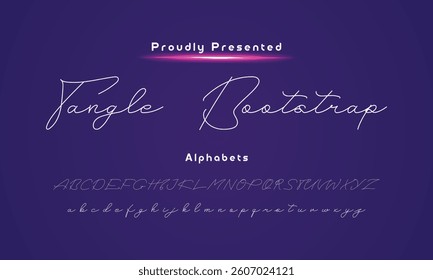 signature Font Calligraphy Logotype Script Brush Font Type Font lettering handwritte