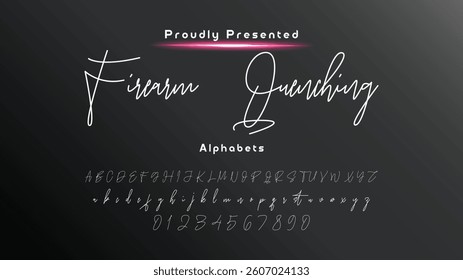 signature Font Calligraphy Logotype Script Brush Font Type Font lettering handwritte
