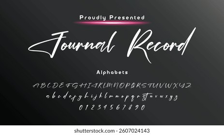 signature Font Calligraphy Logotype Script Brush Font Type Font lettering handwritte