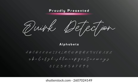 signature Font Calligraphy Logotype Script Brush Font Type Font lettering handwritte