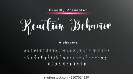 signature Font Calligraphy Logotype Script Brush Font Type Font lettering handwritte