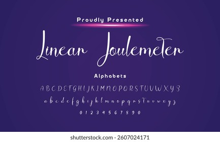 signature Font Calligraphy Logotype Script Brush Font Type Font lettering handwritte