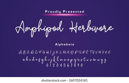 signature Font Calligraphy Logotype Script Brush Font Type Font lettering handwritte