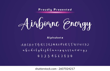 signature Font Calligraphy Logotype Script Brush Font Type Font lettering handwritte