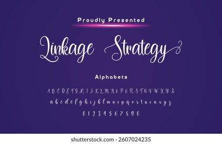 signature Font Calligraphy Logotype Script Brush Font Type Font lettering handwritte