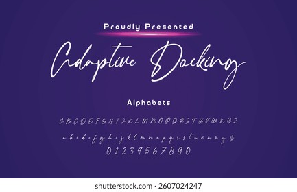 signature Font Calligraphy Logotype Script Brush Font Type Font lettering handwritte