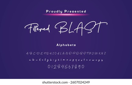 signature Font Calligraphy Logotype Script Brush Font Type Font lettering handwritte