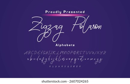 signature Font Calligraphy Logotype Script Brush Font Type Font lettering handwritte