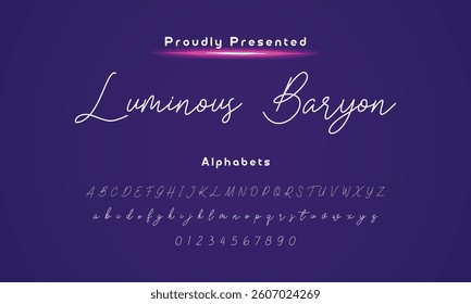 signature Font Calligraphy Logotype Script Brush Font Type Font lettering handwritte