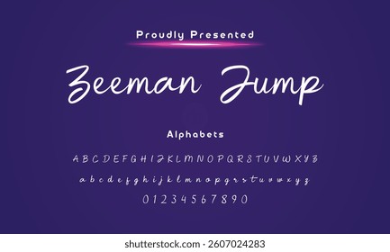 signature Font Calligraphy Logotype Script Brush Font Type Font lettering handwritte
