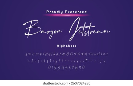 signature Font Calligraphy Logotype Script Brush Font Type Font lettering handwritte