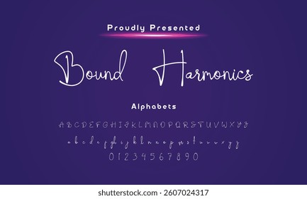 signature Font Calligraphy Logotype Script Brush Font Type Font lettering handwritte