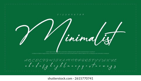 signature Font Calligraphy Logotype Script Brush Font Type Font lettering handwritten