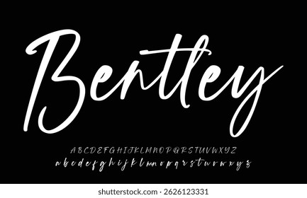 signature Font Calligraphy Logotype Script Brush Font Type Font lettering handwritten 