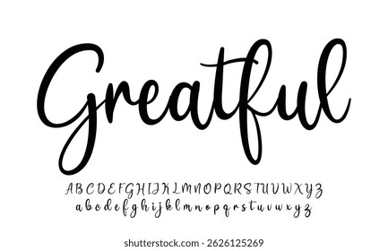 firma Caligrafía de fuentes Logotipo Script Pincel Tipo de fuente Letras de fuentes escritas a mano