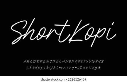 Signature Font Calligraphy Logotype Script Brush Font Type Font lettering handwritten