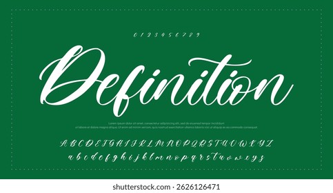 Signature Font Calligraphy Logotype Script Brush Font Type Font lettering handwritten